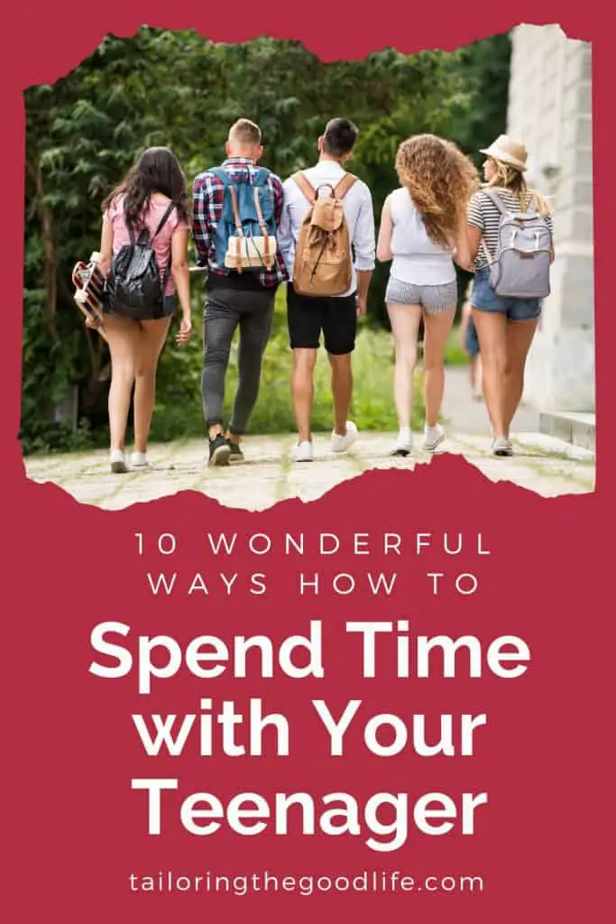 Spend time with your teenager - 5 teenagers walking together