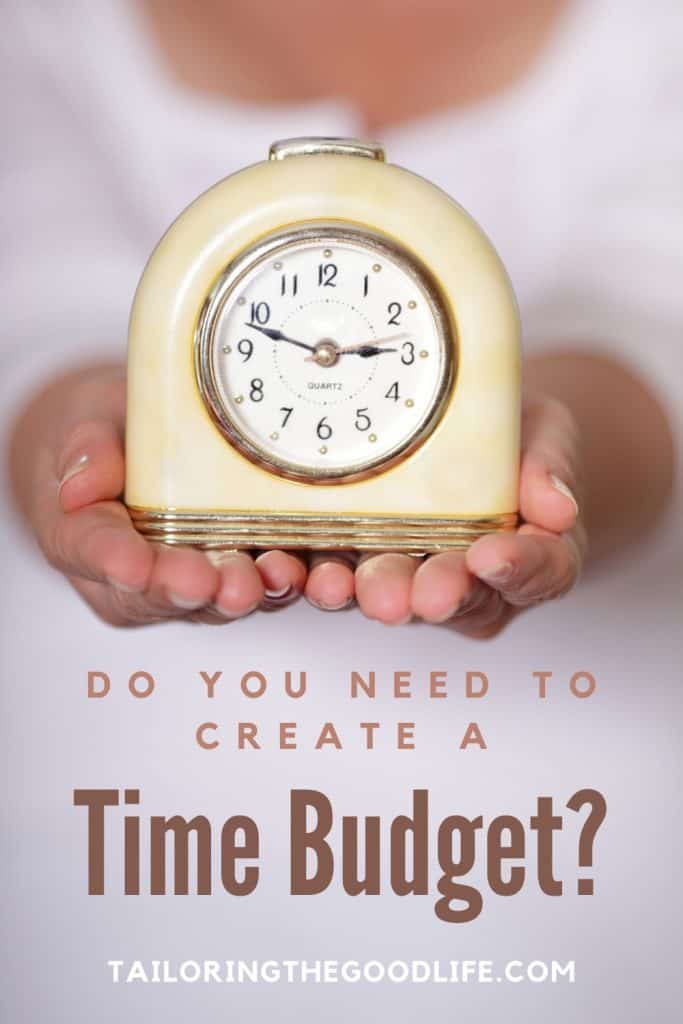 lady holding an old fashioned alarm clock - Do you need to create a time budget?