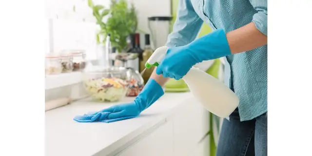 lady cleaning - cleaning schedule for working moms