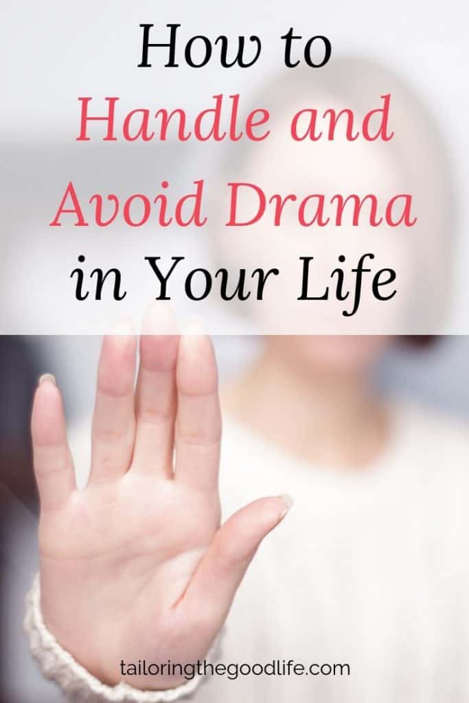 Lady with her hand raised as a stop sign - How to Handle and Avoid Drama in Your Life